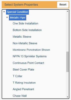 Example for a metallic penetration in STI's System Search